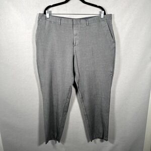 Express Dress Pants Mens 40x32 Gray Rayon Stretch Slim Fit Straight Leg Formal